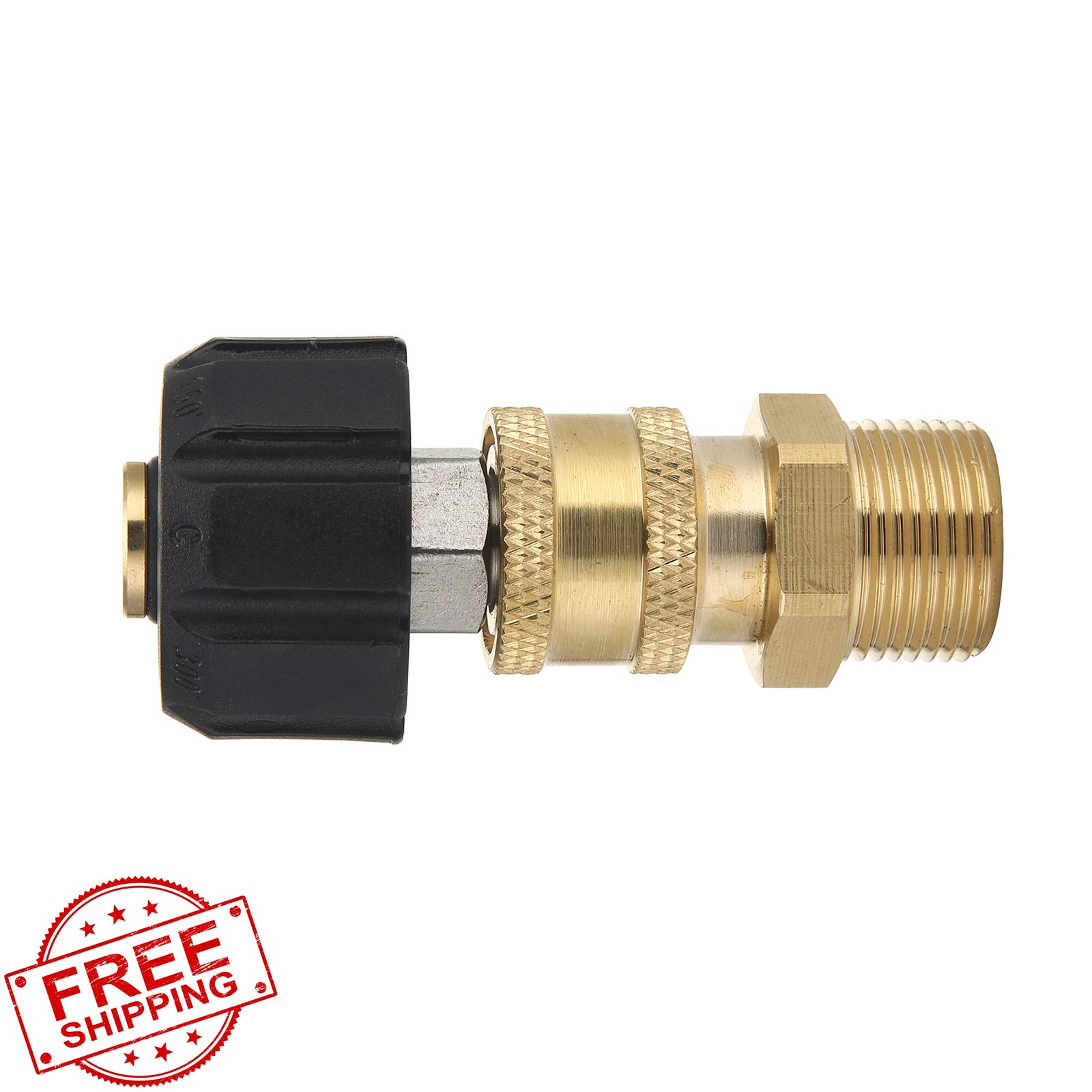 M MINGLE Pressure Washer Adapter M22 14mm to 1/4″