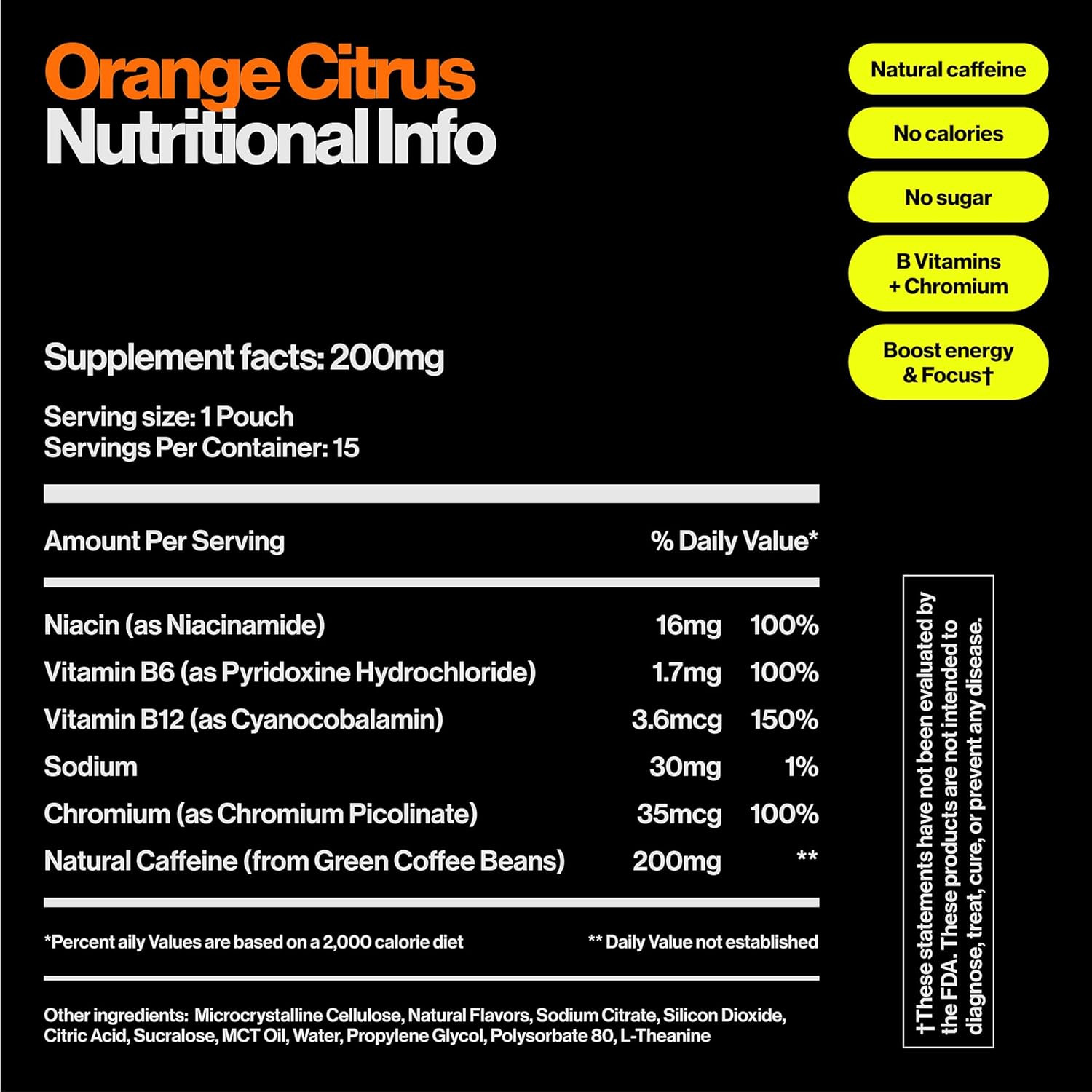 Energy Pouches | 200Mg Natural Caffeine | Vitamins and Minerals | 4 Pack Assorte