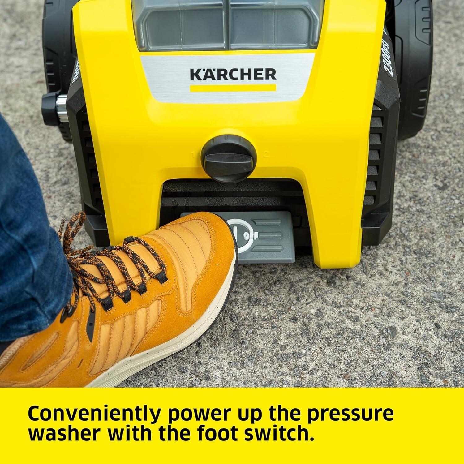 Powerful Kärcher K2300PS Pressure Washer – Versatile 4 Nozzles & Detergent Tank