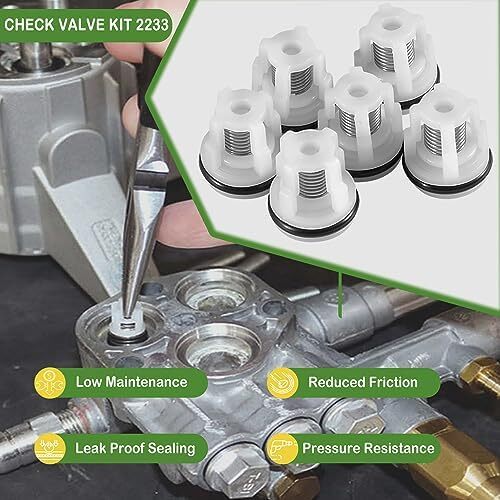 Pump Check Valve Kit Pressure Washer RMW RMV RMW2.2G24 Husky HU80722 Rebuild Fix