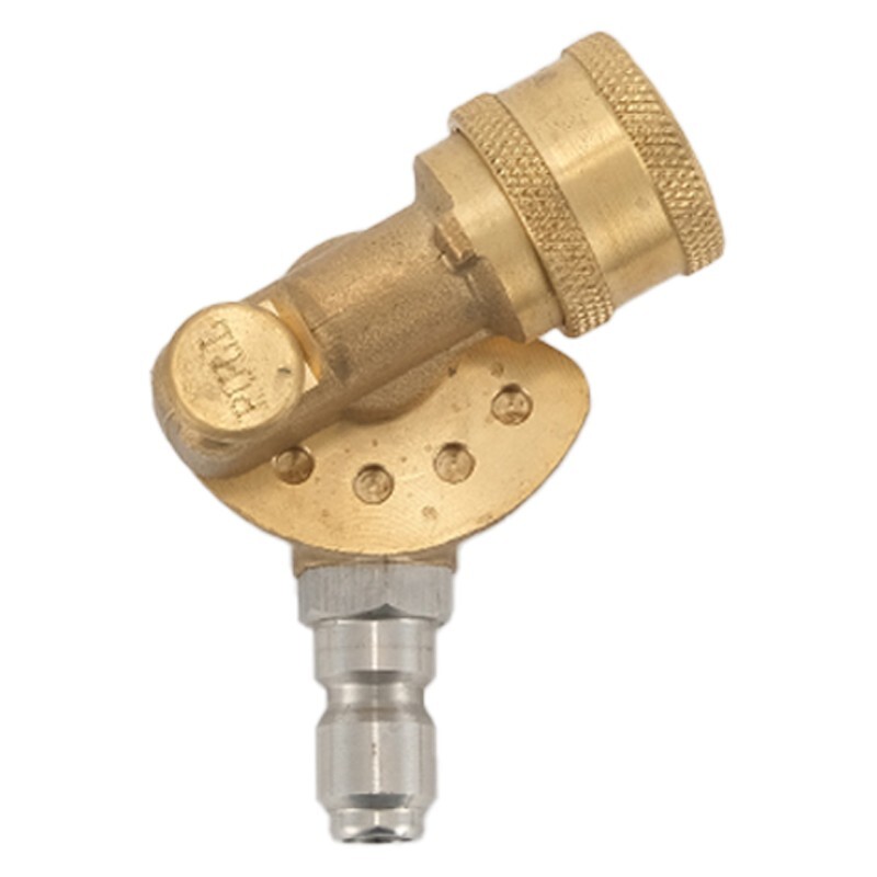 Pivoting Coupler for Pressure Washer Spray Nozzle, Gutter Cleaner Attachment for