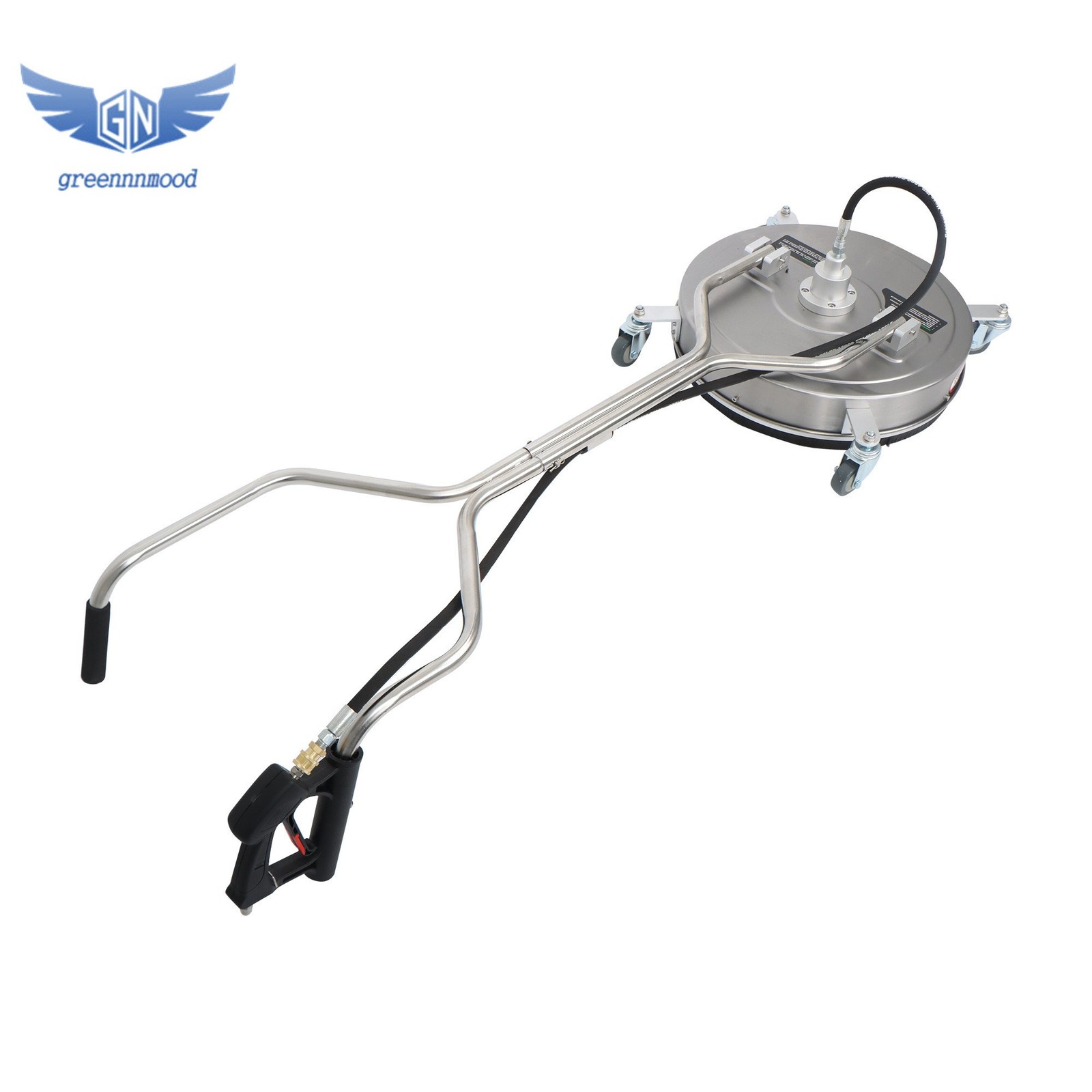 20″ Pressure Washer Surface Cleaner w/ Handles & Wheels Quick Connect 60000 psi