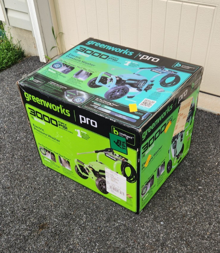 GreenWorks Pro 3000 PSI Electric Pressure Washer – Model: GPW3001 – NEW IN BOX