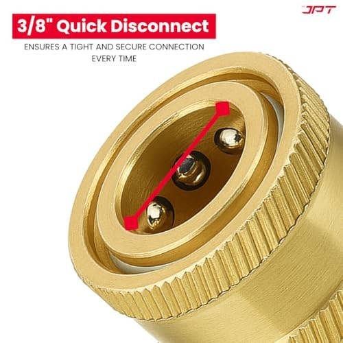 Heavy-Duty Quick Connect Pressure Washer Adapter Set | M22-14mm to 3/8″ Swivel |