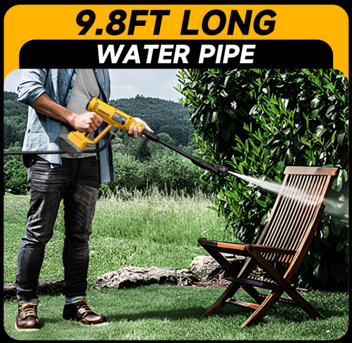 Cordless Pressure Washer for Dewalt 20V Battery 700 PSI Portable Handheld Power