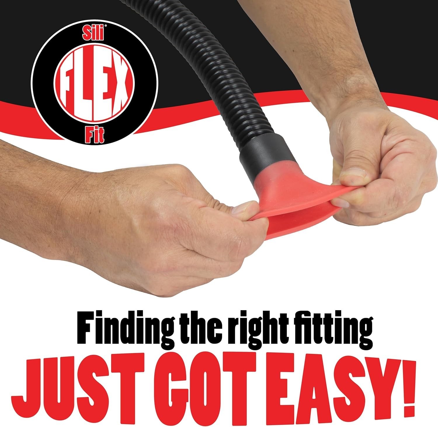 10-Foot Heavy-Duty Dust Collection Hose with Easy-Connect Sili Fit Fittings