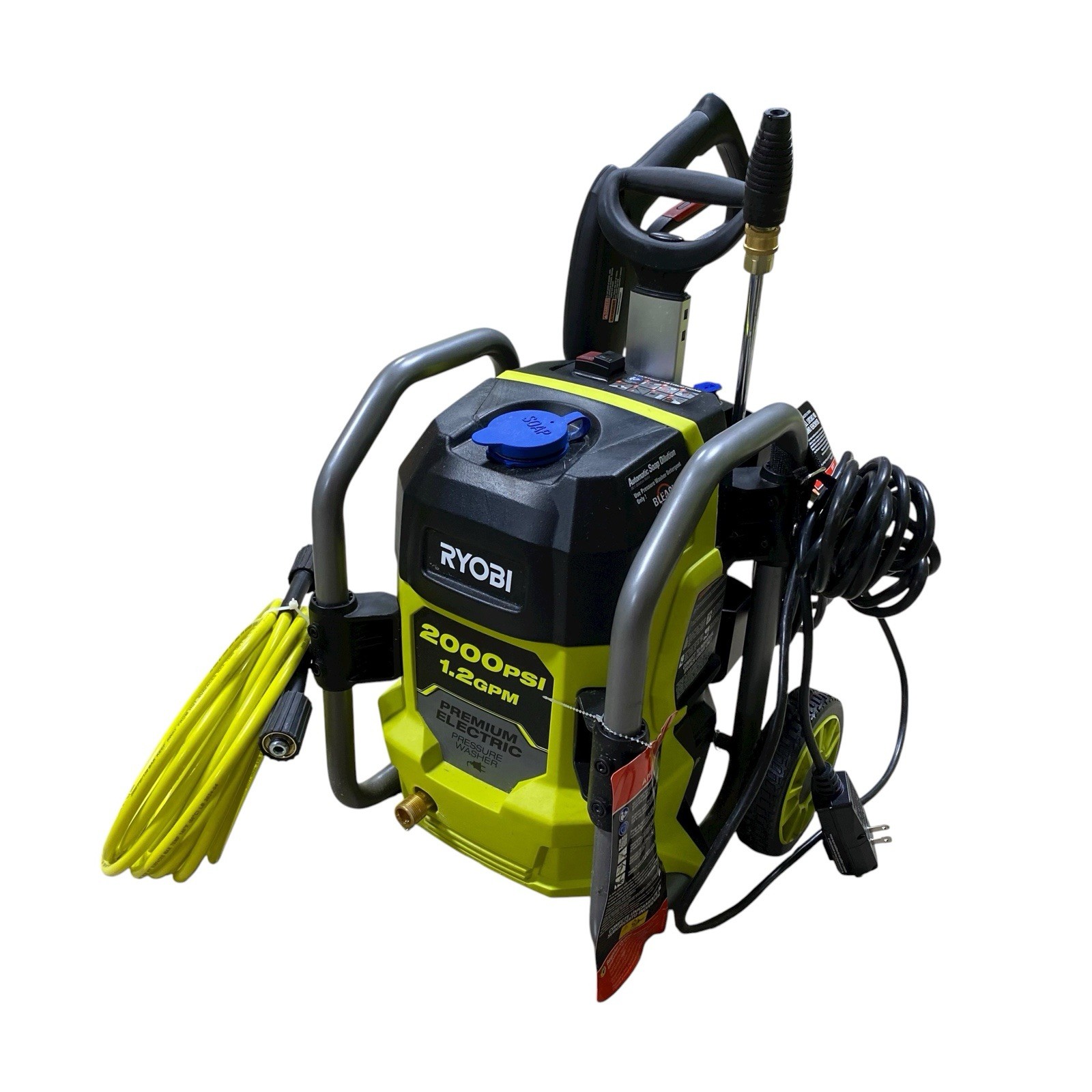 RYOBI 2000 PSI 1.2 GPM Cold Water Electric Pressure Washer RY142022