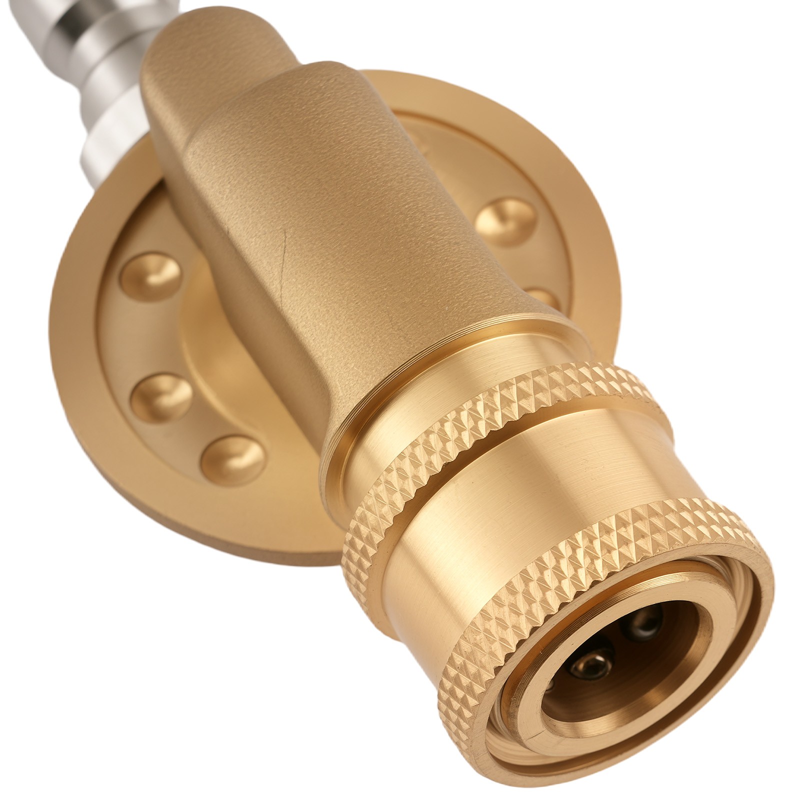 1/4″ Pressure Washer Adapter Pivoting Coupler 240° Rotation Brass Stainless