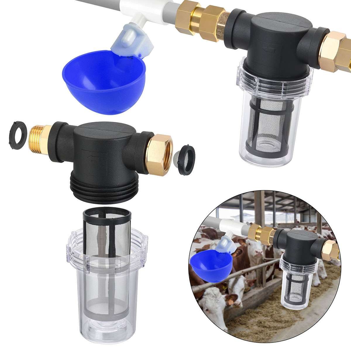 Garden Hose Inlet Filter Inline Water Pressure Washer Sediment Filter D7P8 3/4″