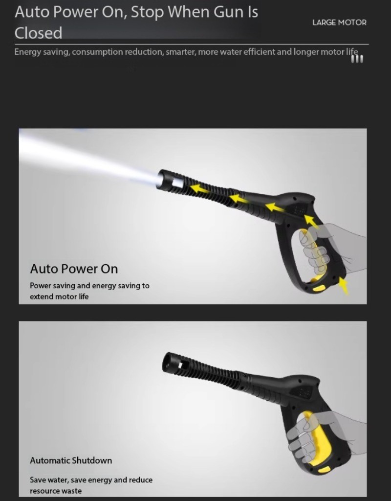 High-pressure Car Wash Machine, High-powered Portable Water Pump for Home Use
