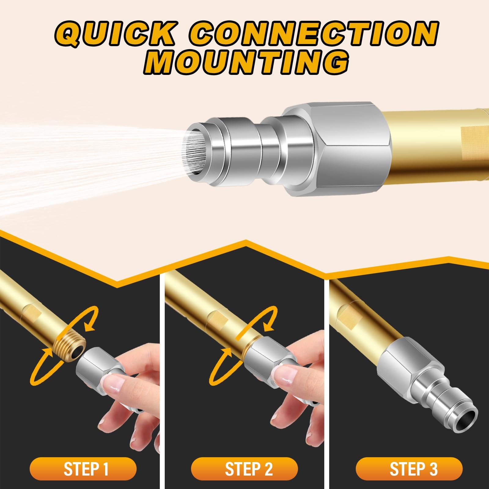 Long Range Soap & External Injection Nozzle – 1000-4500 PSI Downstream Soft W…