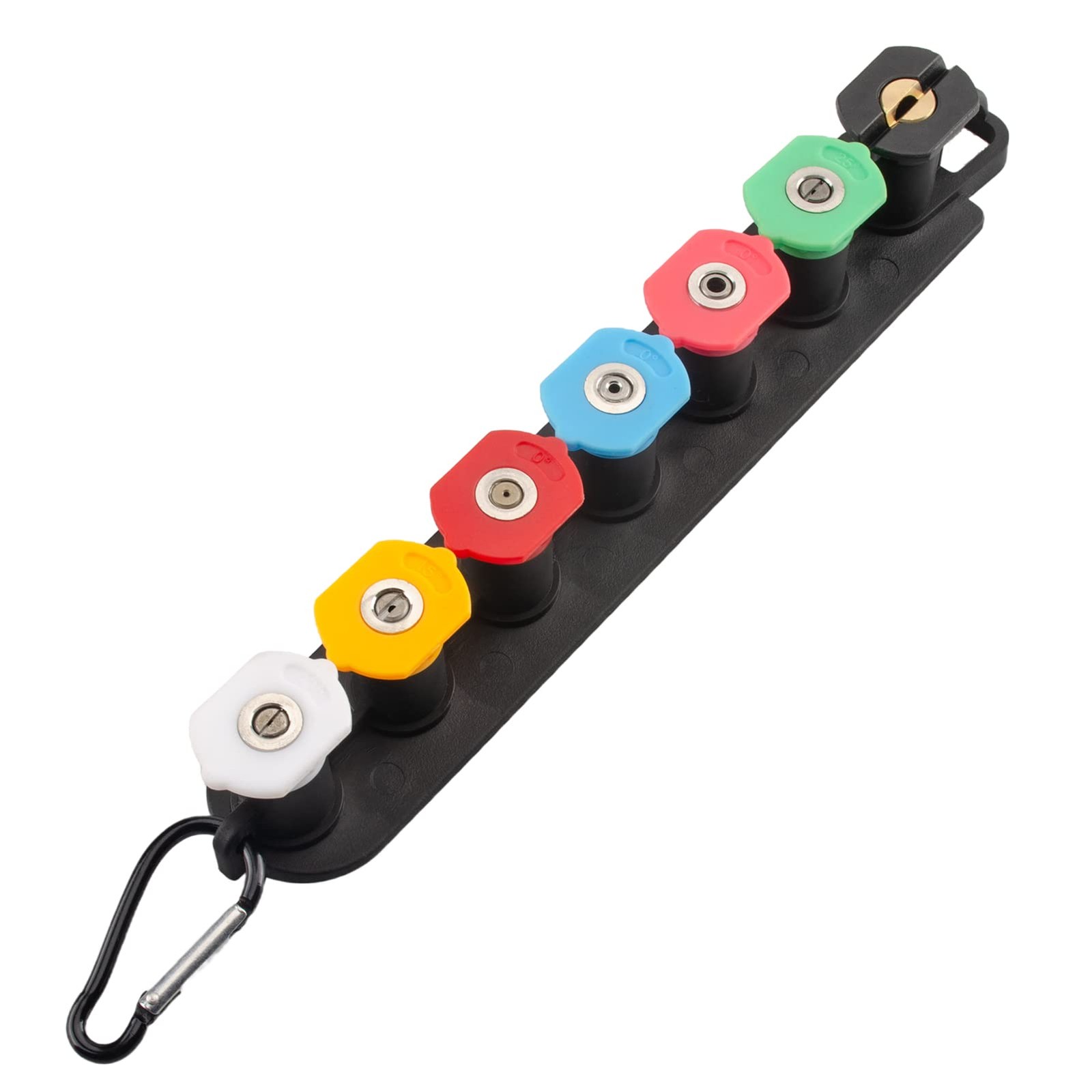 7 Pressure Washer Tips, 1/4 Inch Quick Connect, 4000 PSI Nozzle Set, Multicolor