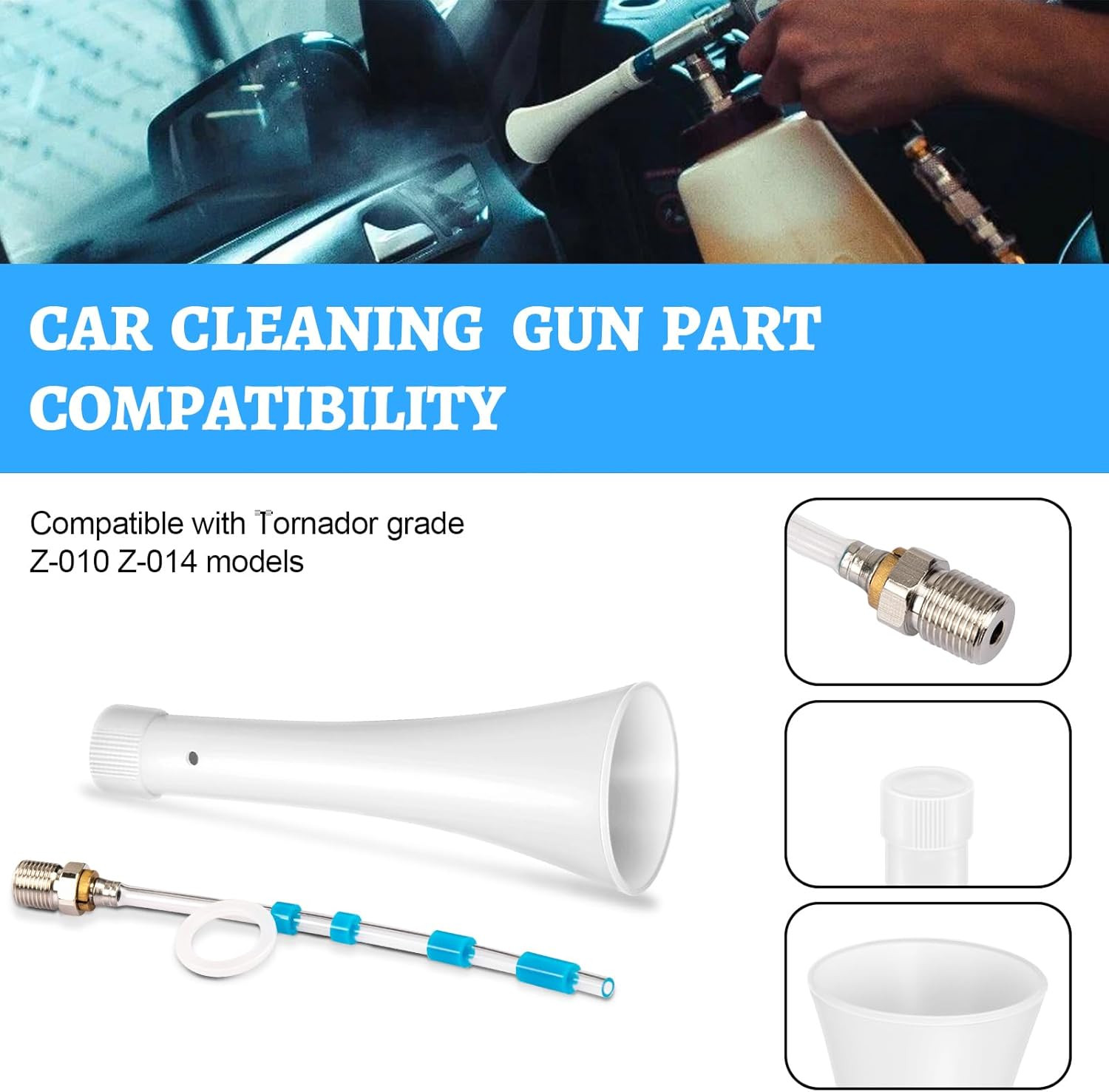 Nozzle Repair Kit for Car Cleaning Gun Parts Z-010 and Air Blow Out Tool Z-014 F