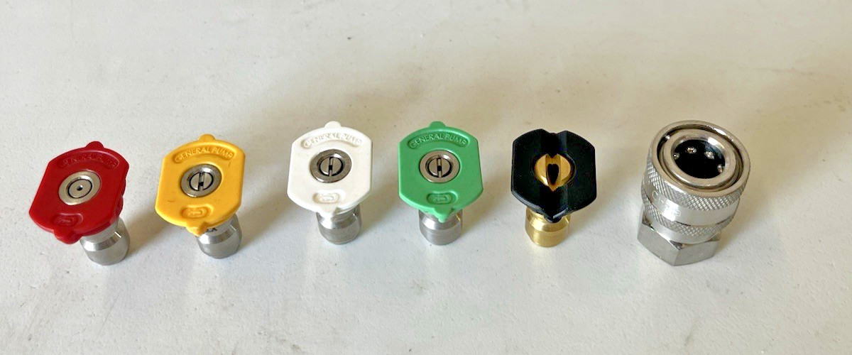 General Pump #6.0 Orifice Nozzles W/ Soap Nozzle & 1/4” Stainless Steel Socket