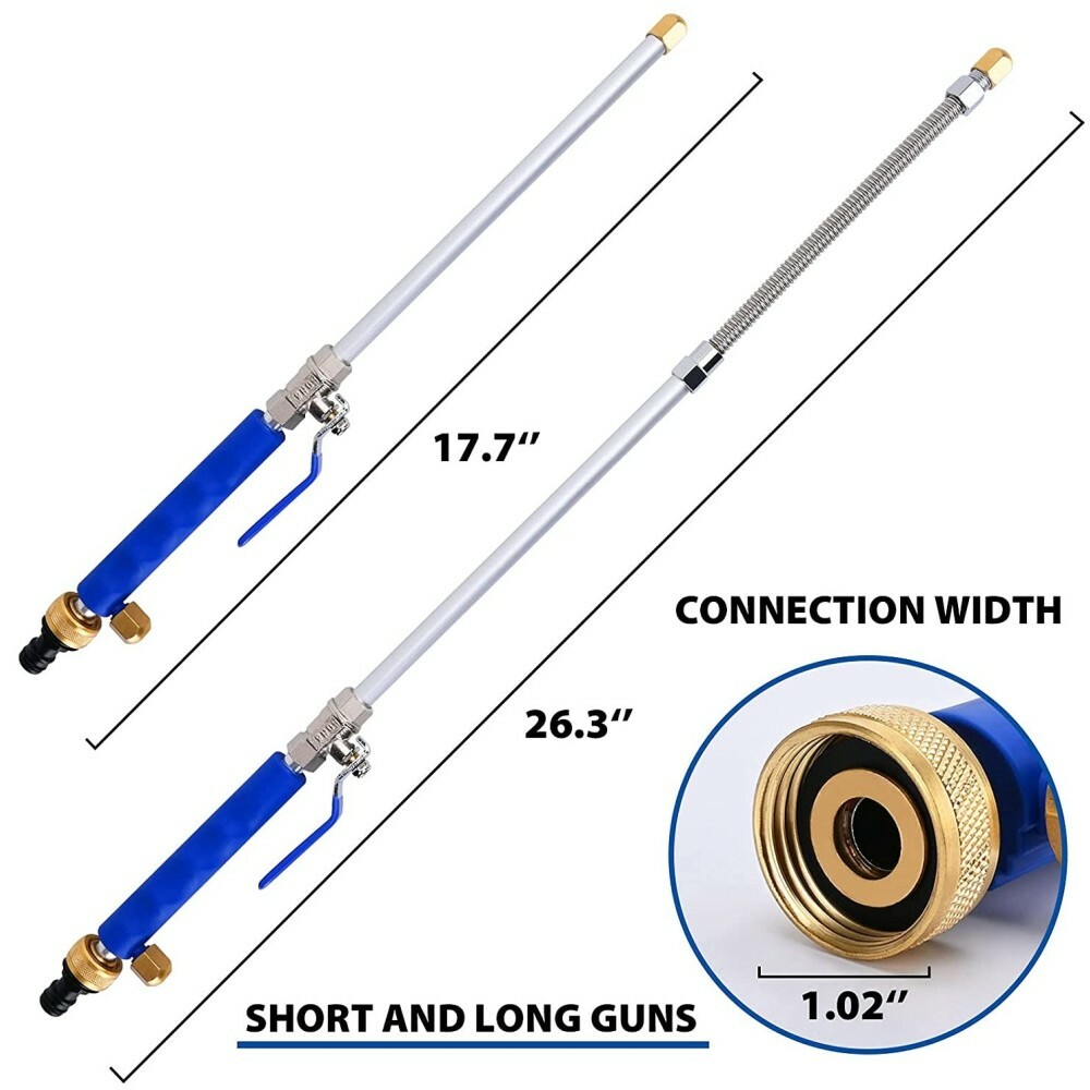 Pressure Washer Water Spray Gun Wash Nozzle Wand Car Garden Hose Soap Dispenser