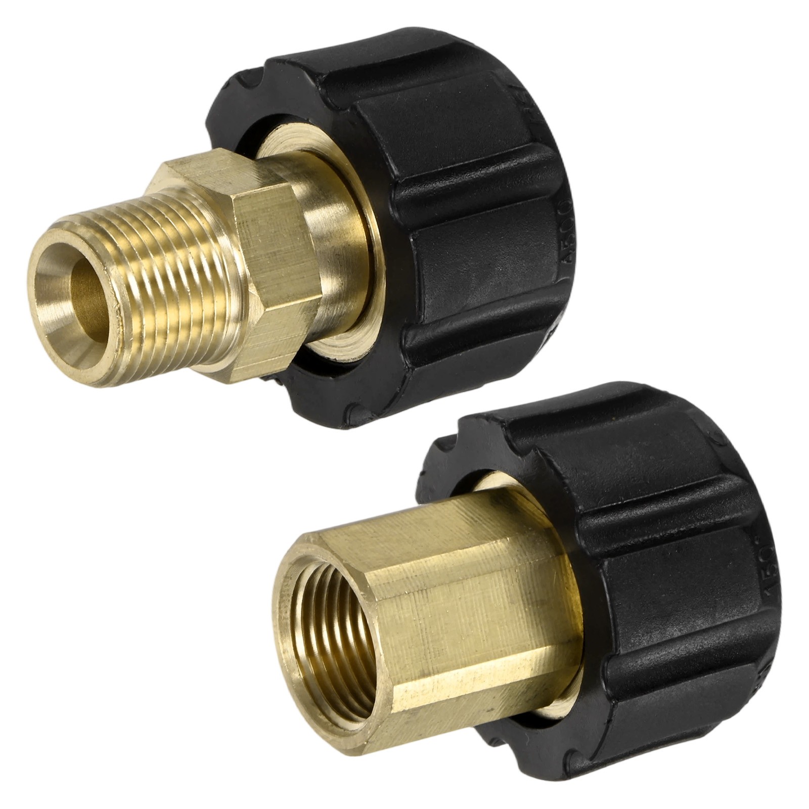 2-Pack M22 15mm Female to 3/8 Inch Male & M22 14mm Female to 3/8 Inch Female