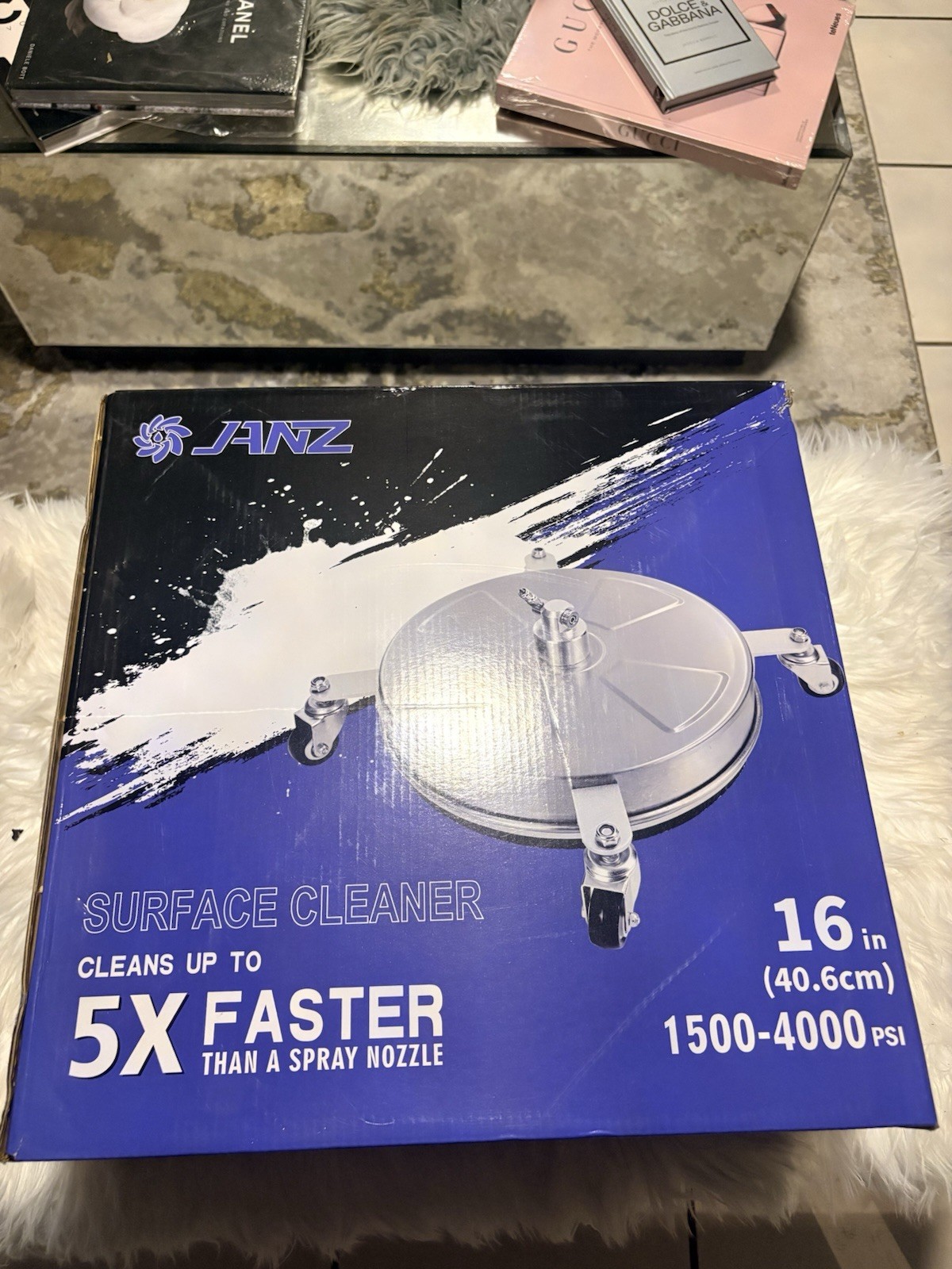 Janz Professional 16” Surface Cleaner 1,500-4,000 PSI Color Silver