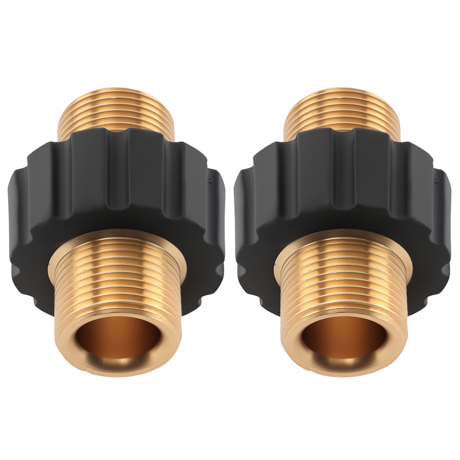 2x Brass Pressure Washer Adapter M22 14mm Male Quick Connect Thread