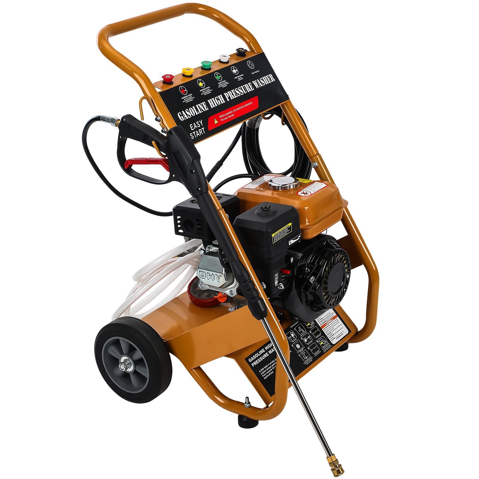 Gas Pressure Washer Gas Powered Washer 4-Stroke 6.5HP Quick Connect 3950 PSI