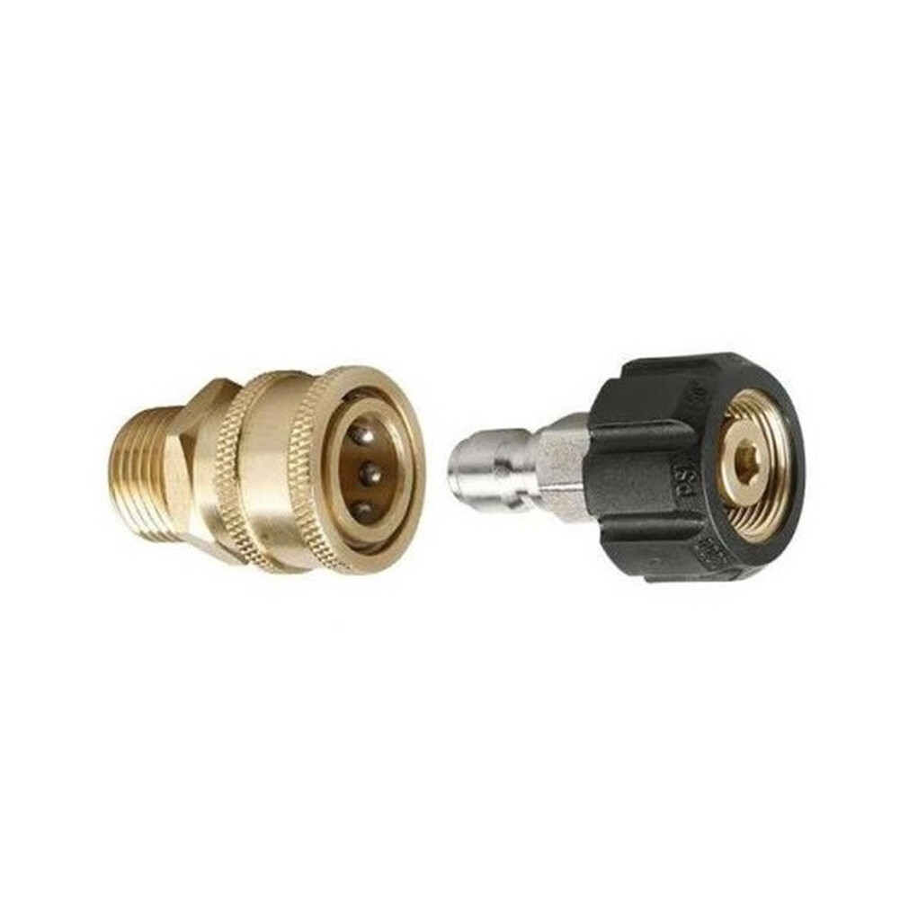 Quick Connect 2Pcs/Set Pressure Washer Adapter M22-14 mm Swivel to 3/8 inch