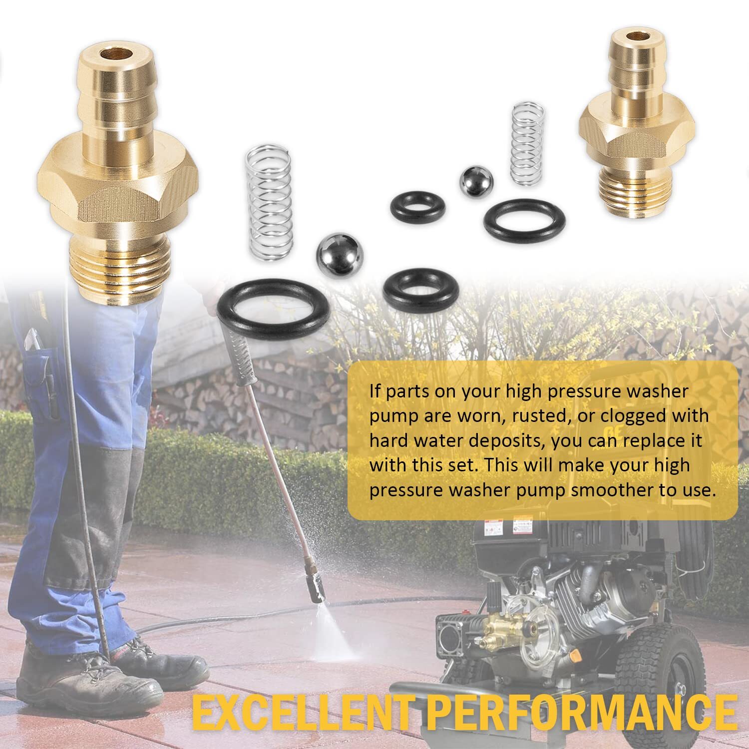 Pressure Washer Chemical Soap Injector Kit for Briggs Stratton 190593GS 190635GS