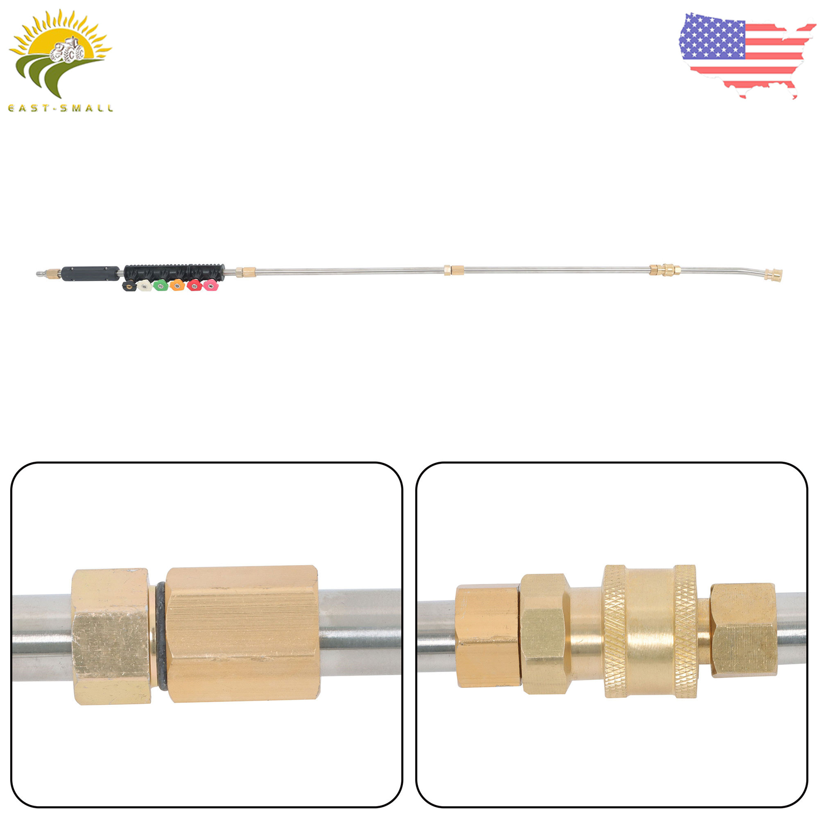 97 Inch Pressure Washer Extension Wand, Replaceable Upgraded Power Washer Lance