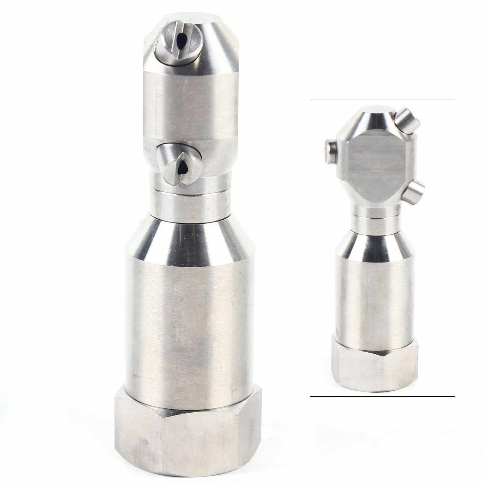 1″ Continuous Cleaning Jetting Nozzle Rotary Spinning Drain Sewer Jetter Nozzles