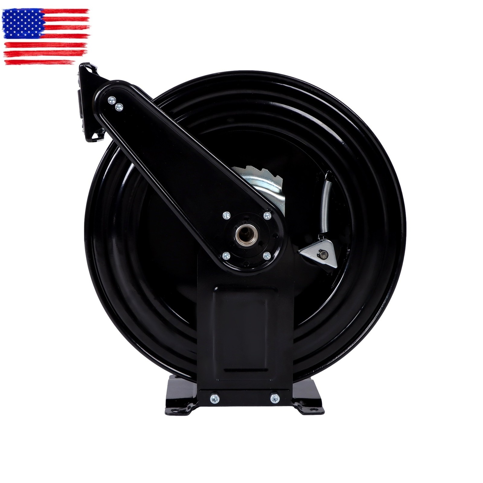 Pressure Washer Hose Reel 50ft with Swivel Arm, 3/8″ NPT Outlet Pipe, 4000 PSI