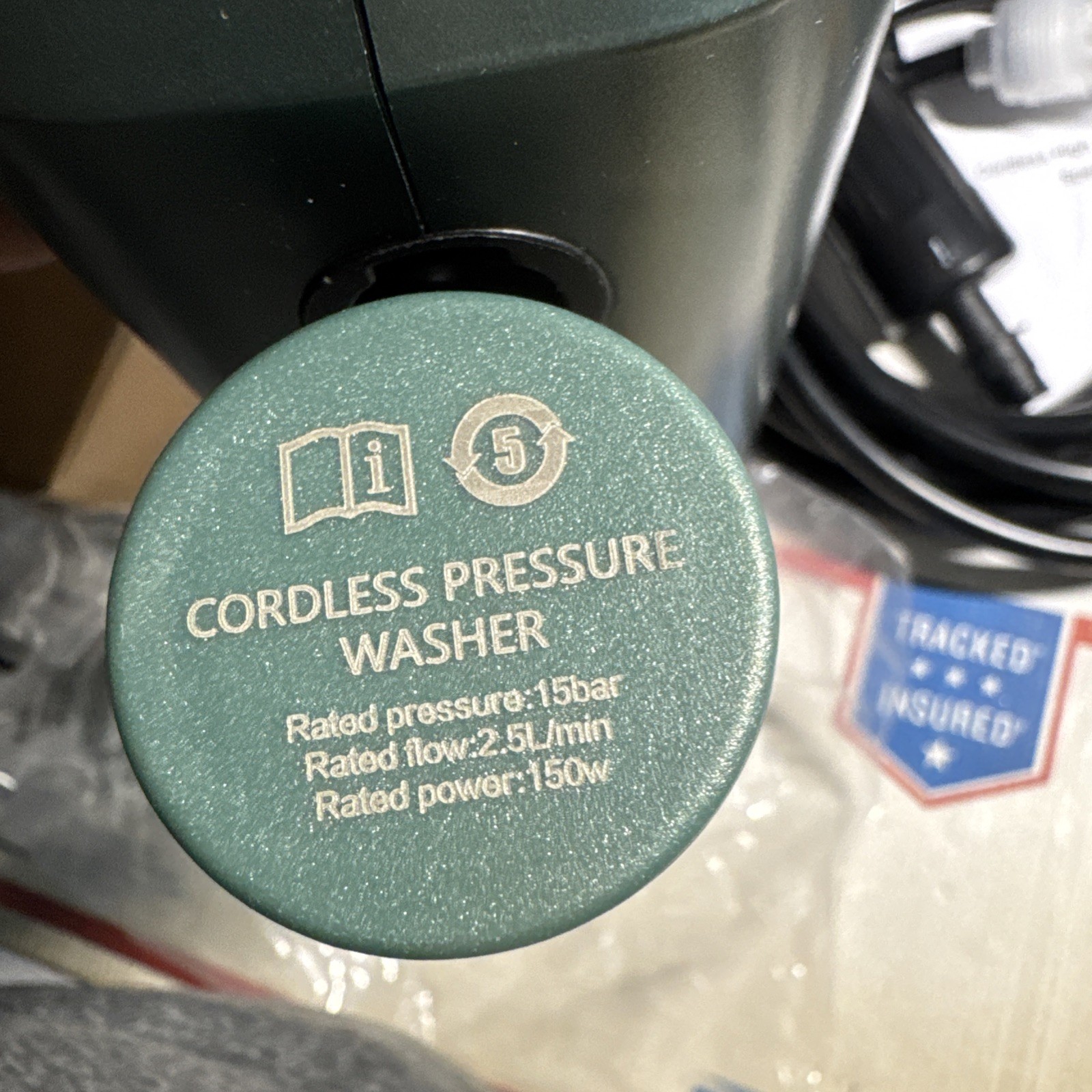 Portable Handheld Cordless Pressure Washer, Lithium Battery Powered