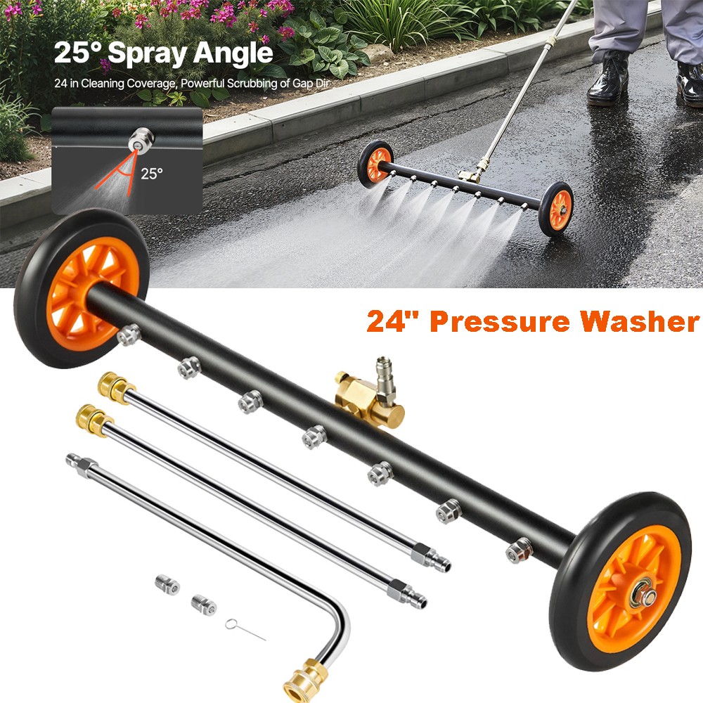 Pressure Power Washer Undercarriage Under Car Cleaner 24″ 4000 PSI Water Broom