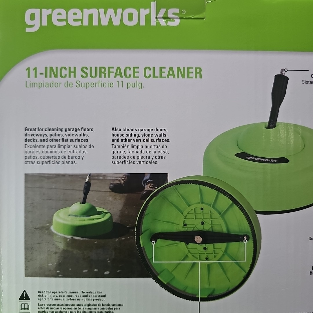 Greenworks-11 inch Surface Cleaner Universal Pressure Washer Attachment-30012