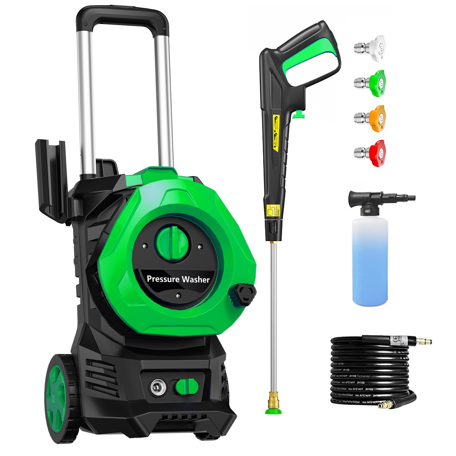 Electric Pressure Washer 4200PSI 2.5GPM Water High Power Jet Wash Patio Car