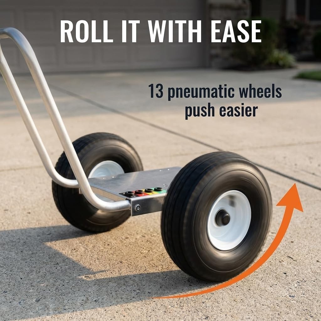 Professional Pressure Washer Cart Frame with Wheels and Push Handle