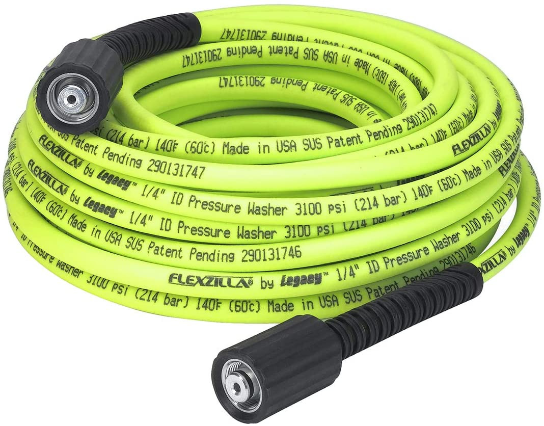 Pressure Washer Replacement Hose, 1/4 In. X 50 Ft., 3100 PSI, M22 Fittings, No-K