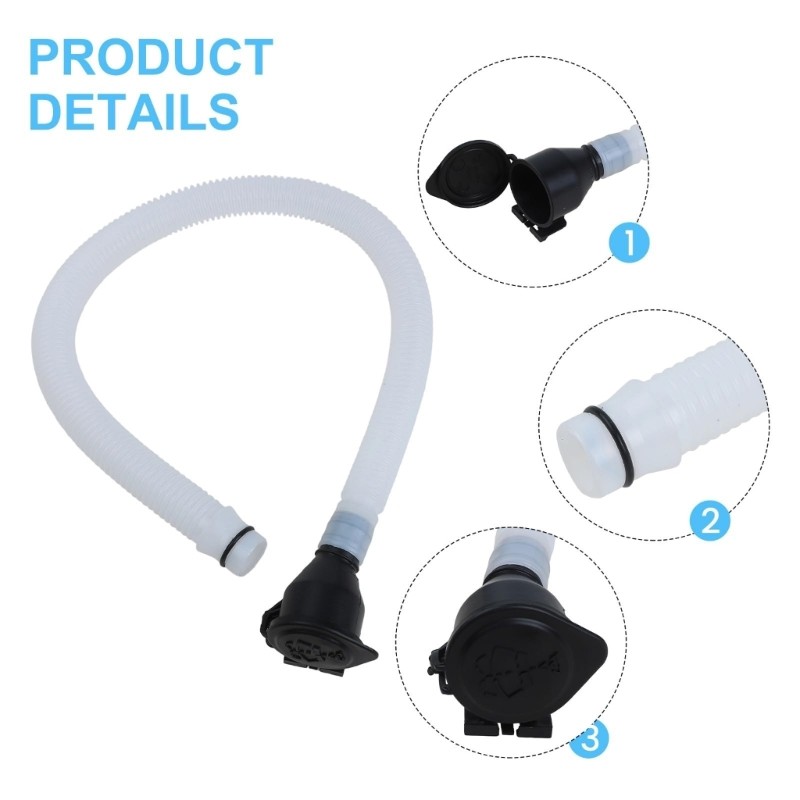 Easy to Install Plastic Windshield Filler Pipe 61667135409 for Washer Reservoir