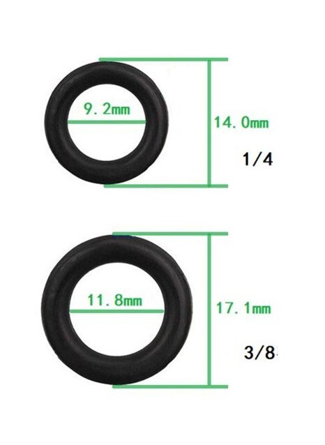 50Pcs High Pressure Washer O-Ring 1/4 M22 3/8 Quick Connect Seal Rings Washers