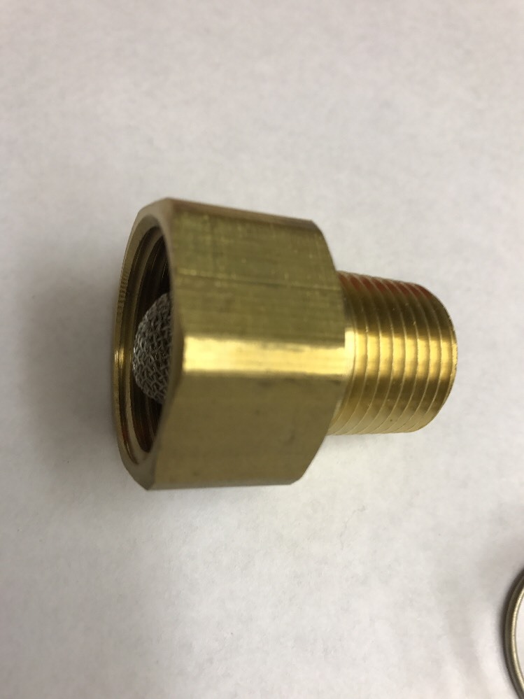 Female Garden Hose Fitting 3/4″ FGH x 1/2″ NPT W/Screen Adaptor 8.901-291.0