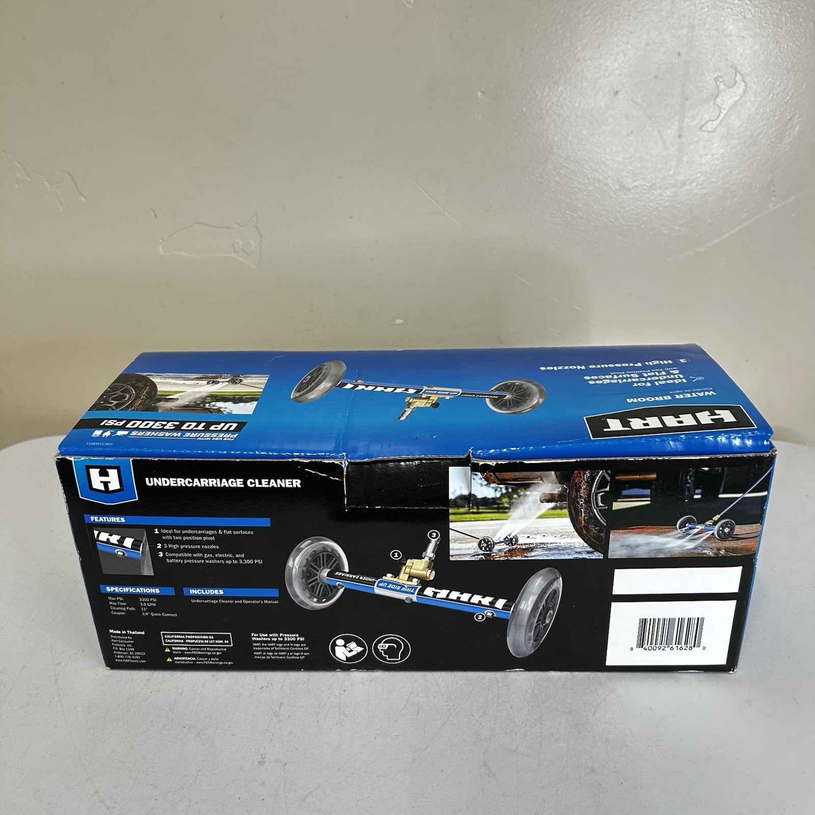 HART 11″ Water Broom Undercarriage Surface Cleaner Pressure Washer w/ 3 Nozzle