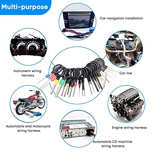 Terminal Extractor Removal Tool Kit, Wire Connector Pin Release tool & Bag,82 pc