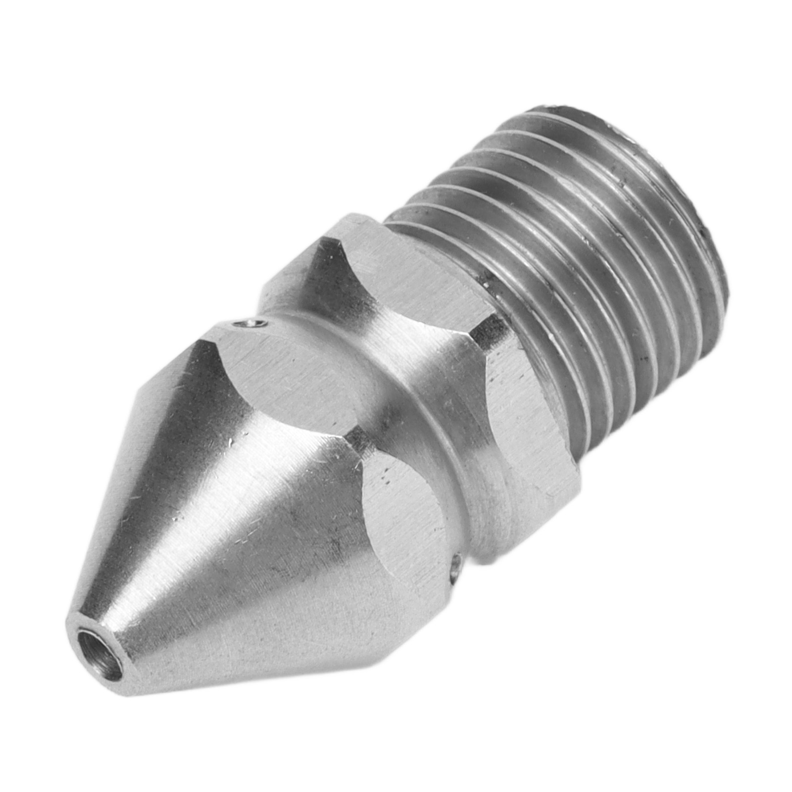 Pipe Cleaning Nozzle G1/4in Male Thread Sewer Nozzle Drain Sewer Wash Jet 4Hole