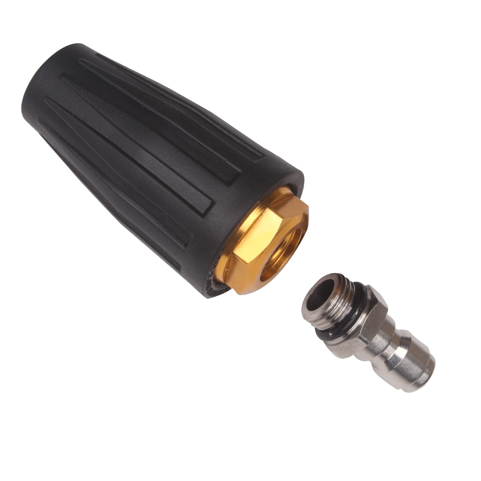 4000PSI Pressure Washer Turbo Nozzle Tool 1/4 Quick 360°Rotating Spray Turbo Noz