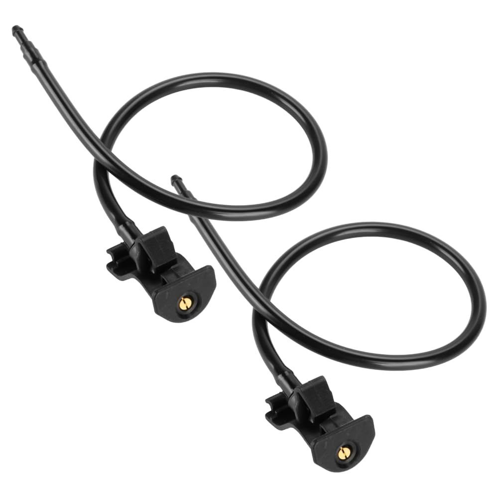 A Front Windshield Washer Nozzles Spray Jet 7.87 x 7.08 x 0.78 inches, Black