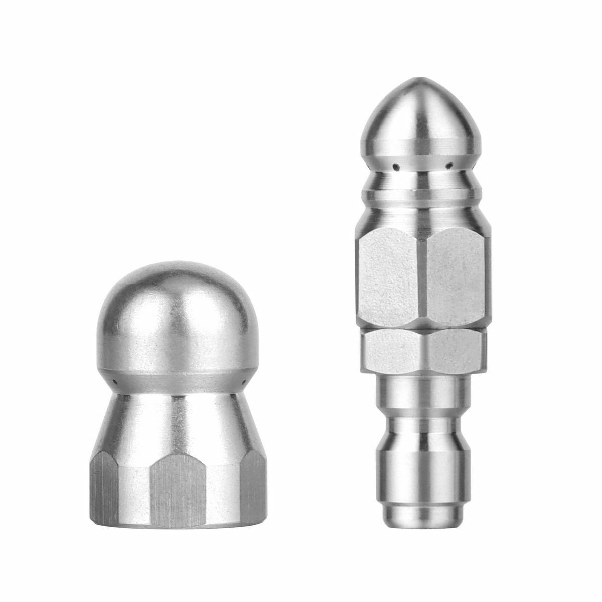 1/4” 3/8″ Sewer Jetter Rotating Nozzle for Pressure Washer Connect for Drain