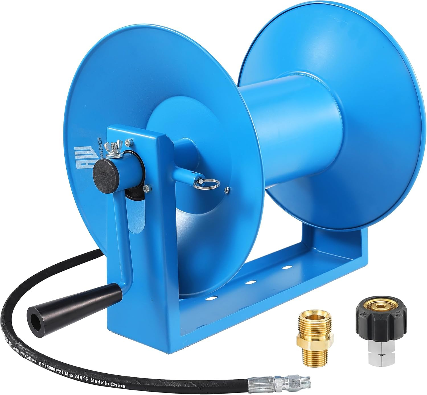 Pressure Washer Hose Reel 180FT, Mounted Heavy Duty High Power Washer Hose Reel,