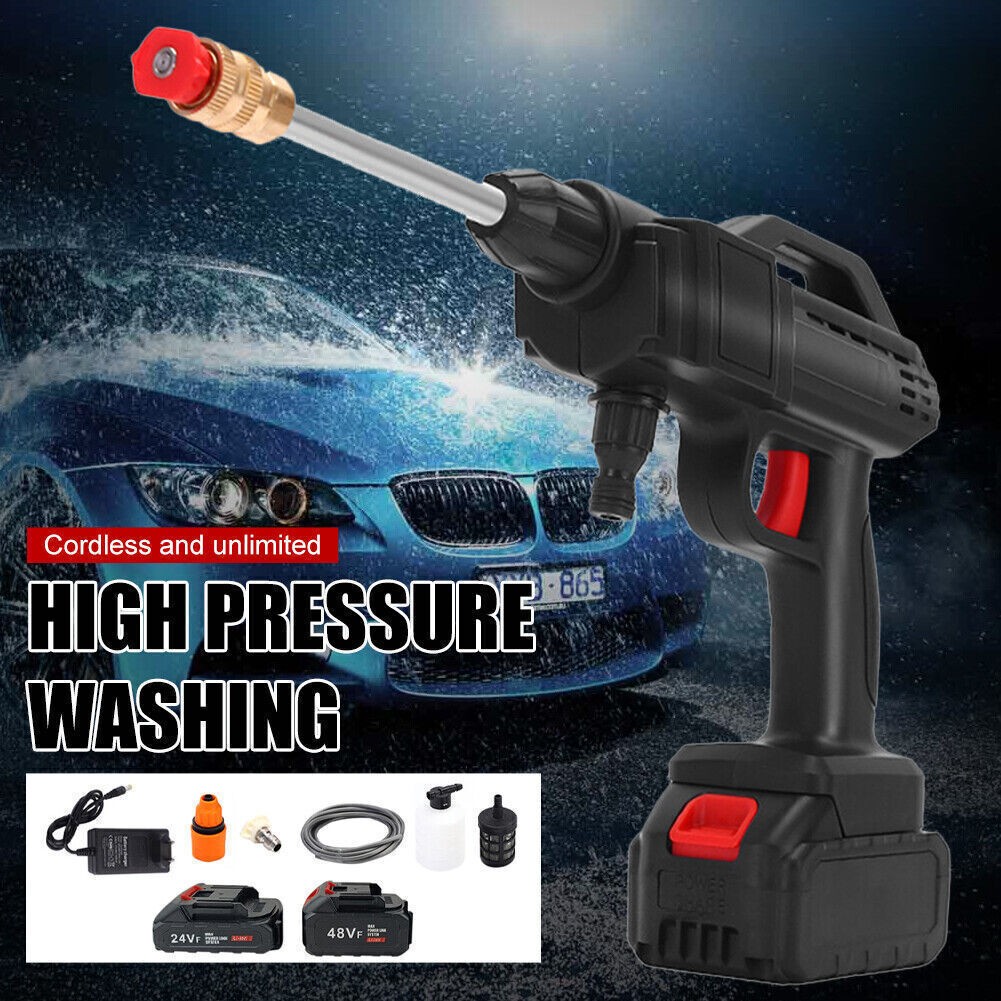 High Pressure Spray Water Gun 600W Cordless Pressure Washer Portable Car Cleaner