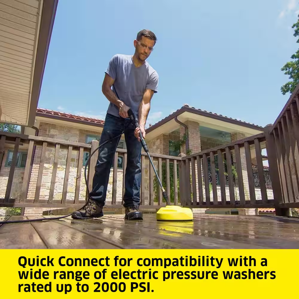 Universal 11 In. Surface Cleaner Attachment for Electric Power Pressure Washers