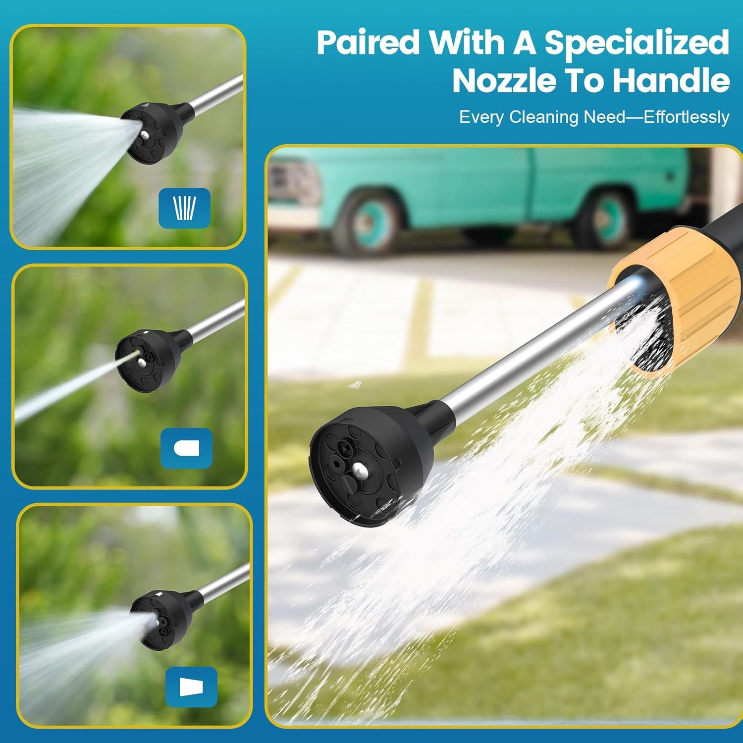 Car Wash Foam Gun For Garden Hose, Foam Cannon Car Wash Kit With Microfiber Wash