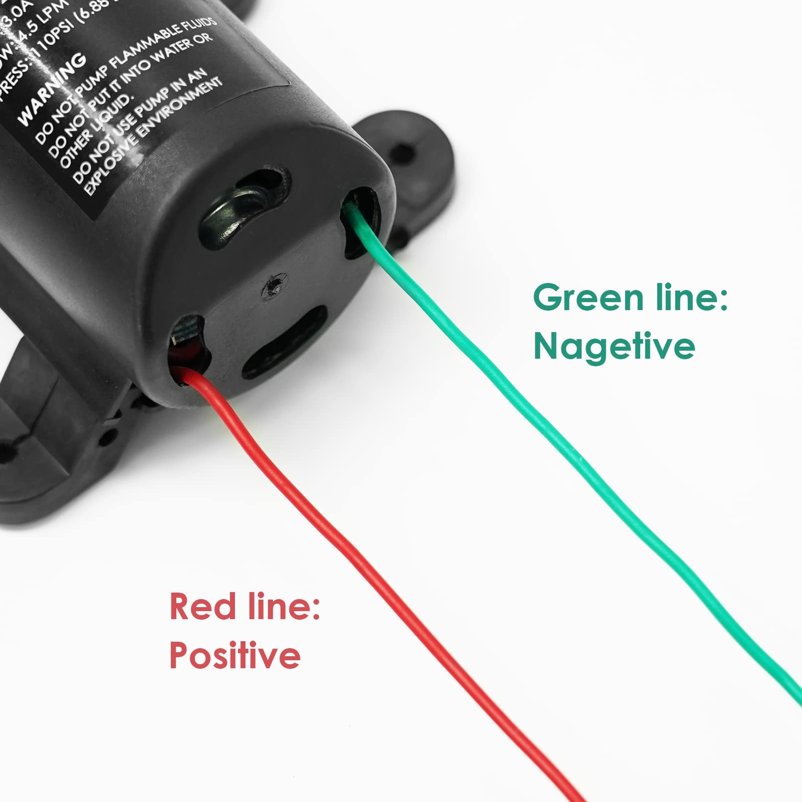 12V DC Fresh Water Pump with 2 Hose Clamp 12 Volt Diaphragm Pump Self Priming