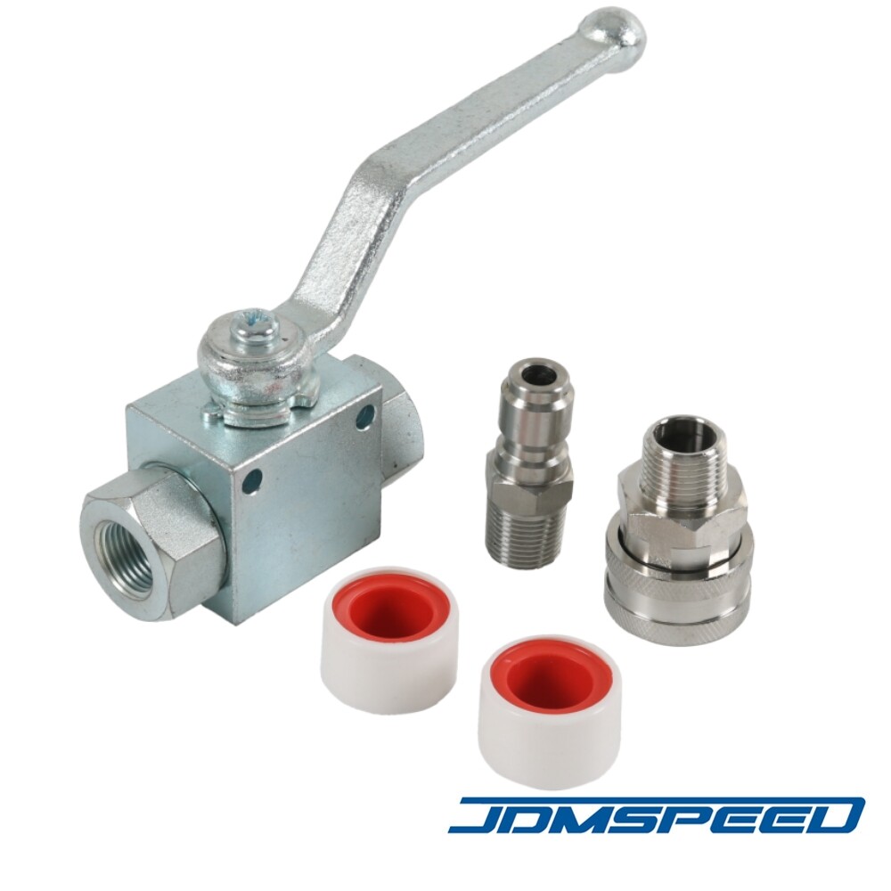 3/8″ Ball Valve Fits Pressure Washers Max 4500 PSI 3/8″ fitting Female Out