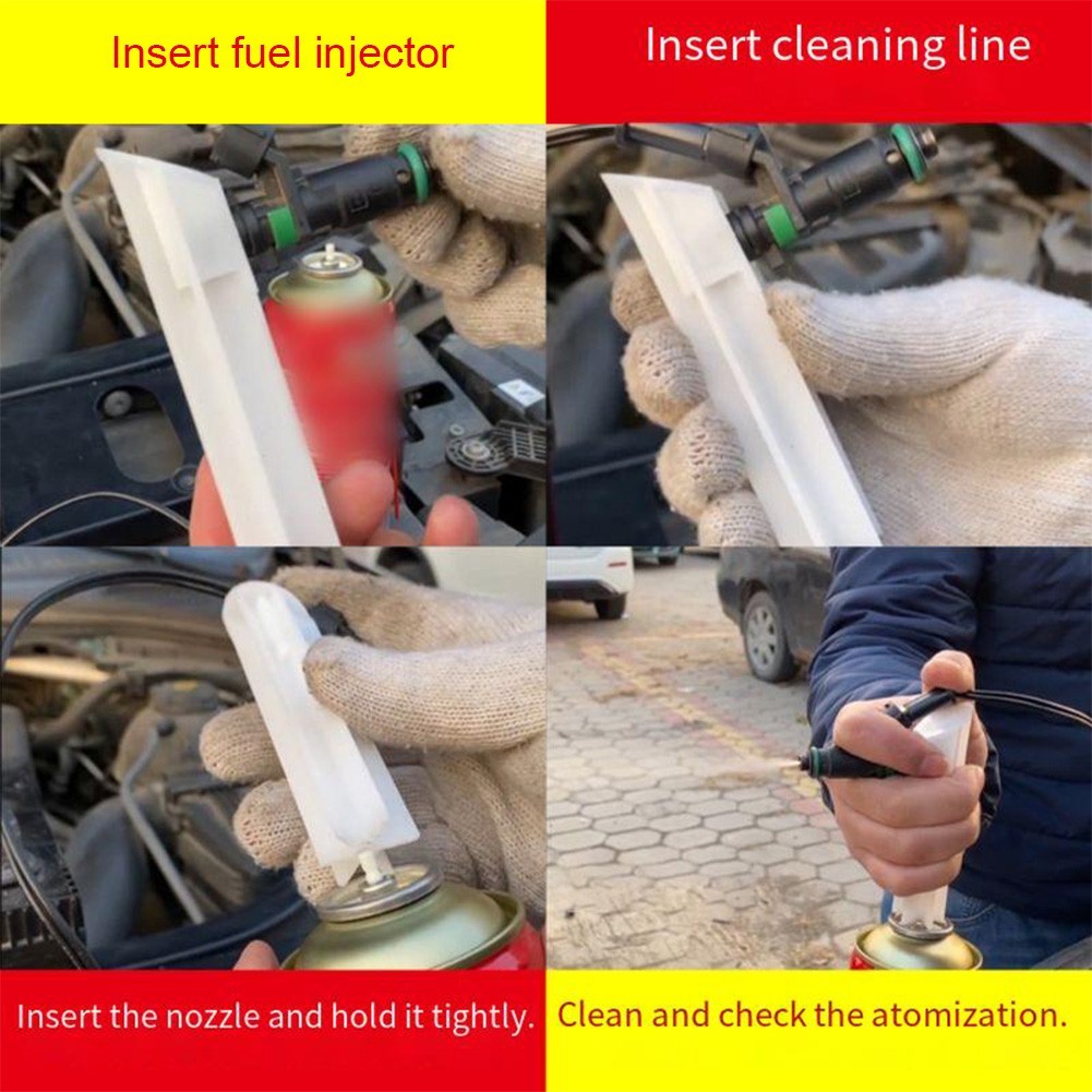 Manual Fuel Injector Maintenance Tool Kit with 12V Power Supply Compatibility